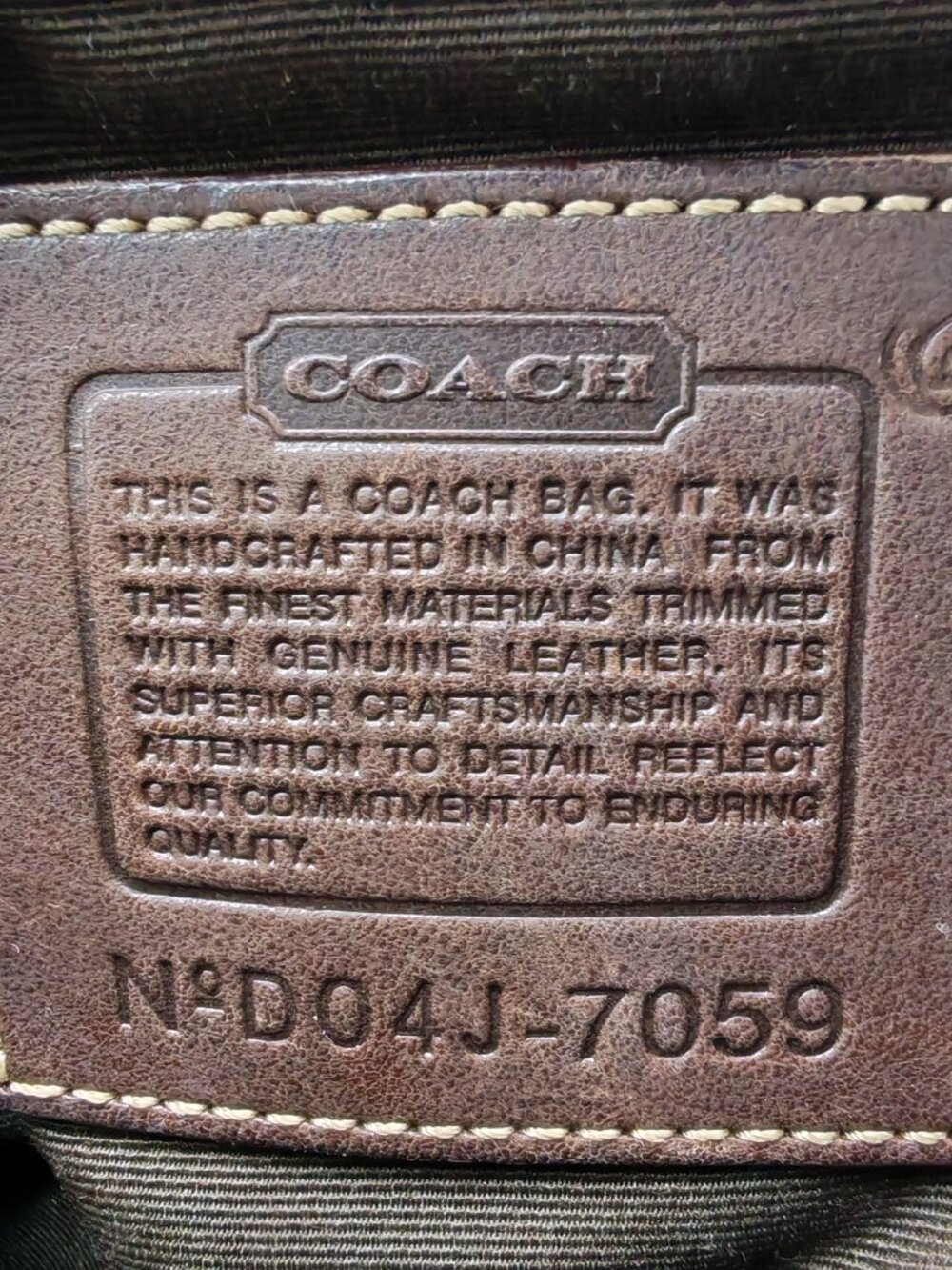 Coach Soho Signature Canvas Suede Buckle Flap Satchel Handbag Brown Studded Y2K - Picture 11 of 15